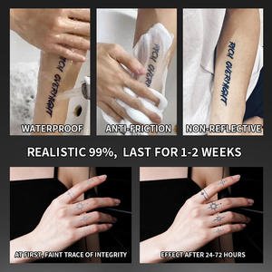 <span class=keywords><strong>Tatouage</strong></span> temporaire minimaliste à petits motifs, <span class=keywords><strong>tatouage</strong></span> semi-permanent, imperméable, résistant à la transpiration, dure 2 semaines, <span class=keywords><strong>tatouage</strong></span> réaliste pour le <span class=keywords><strong>bras</strong></span> - Product Image 6