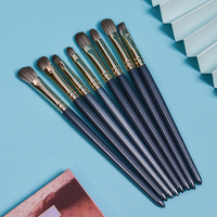 Kit de pinceaux de maquillage professionnel haut de gamme à manche en bois, 11 pièces, pour le visage et le correcteur, pour maquilleurs professionnels