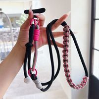 Lanière de téléphone universelle en paracorde tressée et polyester, trois-en-un, détachable, réglable, pour port croisé ou tour de cou, mains libres, anti-perte