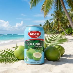 ผู้ผลิตเวียดนาม ราคาโรงงานโดยตรง น้ำมะพร้าวกระป๋อง 330 มล. เครื่องดื่มผลไม้เขตร้อนสดชื่น รับผลิตแบบ ODM - Product Image 1