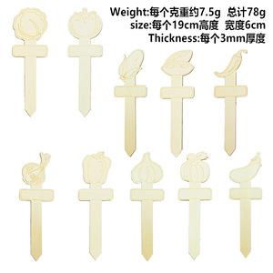 Etiquetas de madera para suculentas en stock, letreros creativos de madera para jardinería y flores, etiquetas DIY para plantas de paisajismo, insertos y marcadores de suelo. - Product Image 5