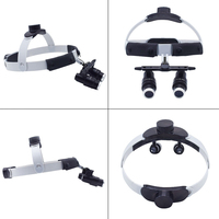 Head Mounted Type 4X 5X 6X Adjustable Surgical Loupes Dentist Magnifying Microsurgery Glasses