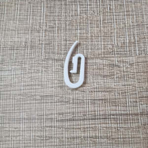 Chất Lượng Cao Hiện Đại Trắng Nhựa Bền Gấp Rèm Pin Móc Thân Thiện Với Môi Rèm Theo Dõi Đường Sắt Tùy Chỉnh Chiều Dài Thanh Mitzvah - Product Image 3