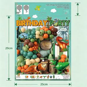 Kit <span class=keywords><strong>de</strong></span> guirlande <span class=keywords><strong>de</strong></span> ballons pour fête sur <span class=keywords><strong>le</strong></span> thème des dinosaures, ballons en latex <span class=keywords><strong>de</strong></span> couleur vintage, arche <span class=keywords><strong>de</strong></span> ballons pour décorations <span class=keywords><strong>de</strong></span> fête d'anniversaire pour enfants sur <span class=keywords><strong>le</strong></span> thème jurassique - Product Image 3