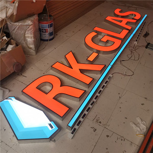 2023 nóng bán kim loại dấu hiệu hộp cho cửa hàng thực phẩm cửa hàng tráng miệng cà phê thanh dễ thương hấp dẫn kim loại phía trước dấu hiệu ánh sáng - Product Image 3