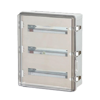 Saipwell IP66 Porte-cartes de jeu mural étanche et anti-poussière, boîte en plastique PC transparente grise, boucle métallique CE ROHS
