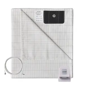 Nối đất vải sợi bạc tấm phẳng với dây nối đất USA cắm để giúp bạn kết nối lại với Đất Mẹ - Product Image 1