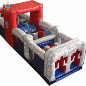 Parcours d'obstacles gonflable géant de 62 pieds, équipement Ninja Warrior, matériau PVC 0,55 mm, garantie de 3 ans, marque WINWAYTOYS - Product Image 3