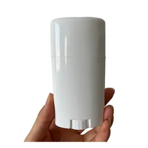 50 г 65 г 75 г ПП овальной формы дезодорант-карандаш/пластиковый белый косметический дезодорант-Трубка Контейнер для косметической упаковки