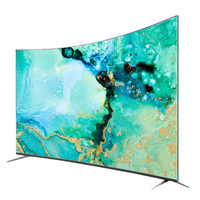 Groot scherm 65 inch gebogen tv 4K UHD Full Display Smart televisies 65 75 85 inch tv's