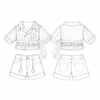 Vêtements de poupée personnalisés en gros OEM/ODM pour tenues de poupées BJD en coton