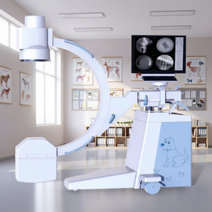 EURVET Verstellbares Multispezies-Veterinär-C-Arm Digitales Fluoroskopie-Röntgengerät für Diagnose und Tieroperationen AC 110-220V - Product Image 1