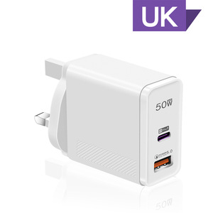 Tête de charge super rapide 50W adaptateur secteur de prise murale EU US UK pour appareils mobiles iPhone 16 Pro Huawei Xiaomi - Product Image 2