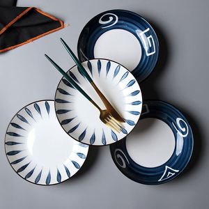 Custom Factory Price <b>Pad</b> Printing Ceramic Dinner Plate 7/8 Inch Ceramic Plate <b>Cheap</b> Charger Plate for Hotel - Product Image 2