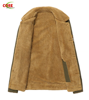 Hommes 2021 hiver Bomber chaud fourrure armée intérieure couleur verte doudounes pour la vente en gros