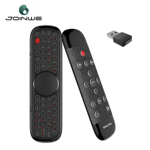 Joinwe Wechip W2专业空气鼠标2.4G无线迷你键盘电视盒控制器，适用于安卓USB充电遥控器