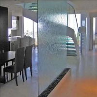 Spa cascade sur pied verre cascade verre cascade diviseur eau bulle mur