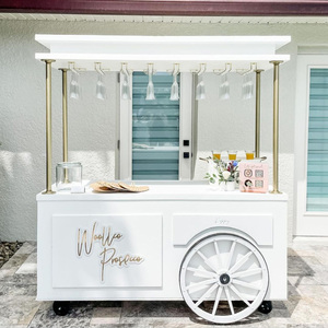 Chariot de nourriture mobile personnalisé en fibre de verre et en aluminium, camion de vente de nourriture rapide, de crème glacée, de café, de bonbons et de collations - Product Image 1