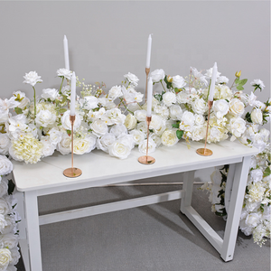 Centrotavola all'ingrosso <span class=keywords><strong>rose</strong></span> floreale fila Runner decorazione decorazione matrimonio natale Back School capodanno cinese - Product Image 4