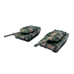 Brinquedo de tanque militar em liga, fundido em atacado, luz e som 1:24 diecast, modelo de carro, brinquedo de puxar para trás, tanque militar