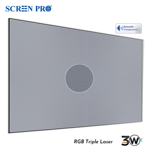 Écran de projection à cadre fixe Home Theater Acoustic Grey Woven Anti Speckle Narrow Frame SCREEN PRO 3W ALR 8K HDR 3D Ready - Product Image 1