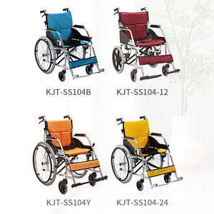 Silla de Ruedas Manual Kjt de Aleación de Aluminio Kjt Ss104 12, Plegable y Portátil, Ayuda para la Movilidad - Product Image 1