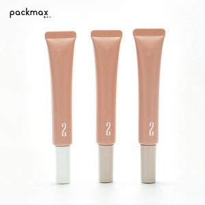 Custom silicone <b>eye</b> cream/lip gloss tube — 15ml PE cosmetic packaging, 19mm diameter slant nozzle tube - Product Image 5