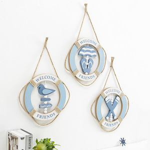 Decoración de Pared con Anillo de Vida de Madera Estilo Mediterráneo, 29CM, Circular, Decoración para el Hogar, Juego de Varias Piezas - Product Image 1