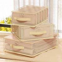 Organisateur de vêtements pliable saisonnier avec compartiments, boîte de rangement pour tiroir, sac de rangement pour armoire domestique