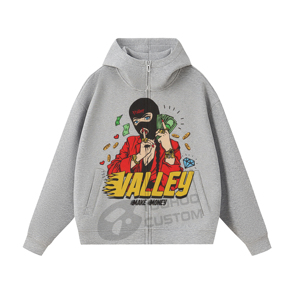 TOOHOO Custom Hoodies Acid Wash 450GSM Heavyweight Boxy Fit Hoodie Men's Streetwear Vintage Stone Washed 100% Cotton Jumper - Product Image 3