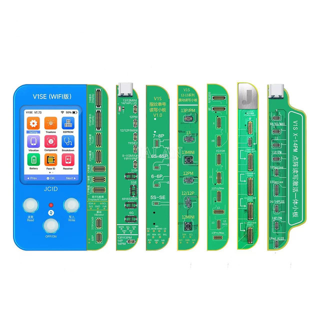 JC 2023 NEW V1SE Programmer for 7 8 Plus X XS 11 12 13 14 Pro MAX Battery Repair Read Write Light Sensor True Tone Repair