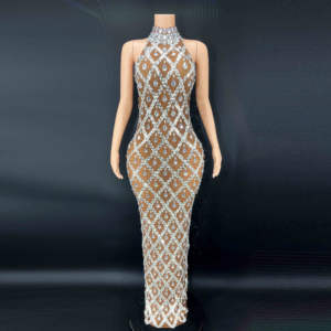 Alibaba-Online-Shopping Shinny maglia marrone diamante ultimi abiti da compleanno per le donne Vestidos De <span class=keywords><strong>Dama</strong></span> De Honra - Product Image 1