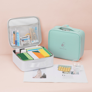 Kit médico de emergencia portátil Caja de almacenamiento de primeros auxilios adecuada para viajes al aire libre Camping Medicina Bolsa refrigerada - Product Image 1