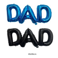 Ballons en aluminium avec lettres de l'alphabet reliées « MAMAN PAPA », ensemble de ballons en Mylar à l'hélium, décoration de fête familiale pour la célébration des parents