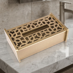 Nuevo B.S. INTERNATIONAL BS-0329 Caja de pañuelos de lujo con incrustaciones de madera, estilo americano, diseño artesanal, impermeable, 100% ecológica - Product Image 1
