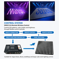 Dalles de piste de danse LED 20x20 pieds pour mariage, discothèque, fête, avec télécommande, emballées dans un flight case, en promotion
