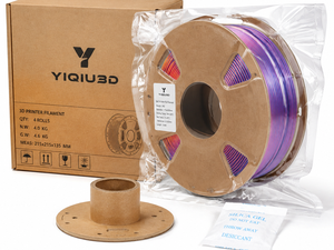 เส้นพลาสติก PLA ยี่ห้อ Yiqiu3D ขนาด 1.75 มม. สำหรับงานปั้นขึ้นรูป แบบไหมสามสี เรืองแสงในที่มืด ชุด 4 แพ็ค สำหรับเครื่องพิมพ์ 3 มิติ ราคาส่ง - Product Image 4