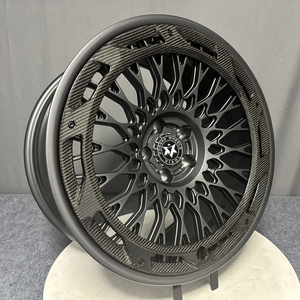 Viaol Jantes grises en alliage forgé personnalisées de 16 à 24 pouces Anneau en fibre de carbone 5*120 5*112 Aluminium doré pour 911 Macan RS6 S63 G80 S60 - Product Image 5