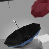 Parapluie automatique Rolls-Royce à cadre en fibre, nouvelle arrivée en gros, parapluie pliable à trois volets personnalisé
