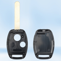 MS Coque de remplacement de clé de voiture d'usine à 2 boutons pour la télécommande de voiture Hond-a Coque de boîtier vierge pour clé droite Clé de voiture à distance