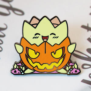 Épinglette en métal de haute qualité de style chinois personnalisée, créature <span class=keywords><strong>mythique</strong></span>, design de dragon de dessin animé, <span class=keywords><strong>monstre</strong></span>, plaqué or, émail dur - Product Image 2