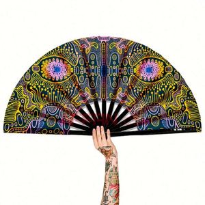 <b>Large</b> Hand <b>Fan</b> Glow Effect 33cm Promotion Style for Party Christmas Halloween Decorations Angel Model Design Perfect Souvenir - Product Image 1
