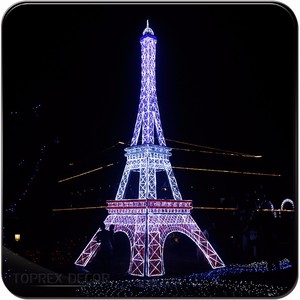 โคมไฟ LED อะคริลิคสำหรับตกแต่งใน3D ไฟรูปหอไอเฟลสำหรับเทศกาลคริสต์มาสโคมไฟรูปทรงสวนกลางแจ้ง - Product Image 4