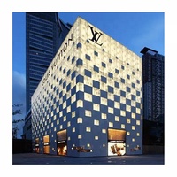 Matériaux de construction mur rideau aluminium découpé au laser décor métal façades panneau revêtement décoratif panneau aluminium