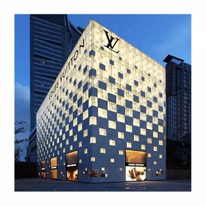 Vật liệu xây dựng Rèm tường Nhôm cắt laser trang trí nội thất kim loại mặt tiền Bảng điều khiển Ốp trang trí bảng nhôm - Product Image 2