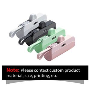 Batterie externe personnalisée en forme de capsule, mini chargeur 3300 mAh, promotion, batterie externe en PVC pour l'extérieur avec logo - Product Image 6