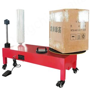 เครื่องพันฟิล์มพาเลทกึ่งอัตโนมัติสำหรับสิ่งทอและการใช้งานทางเคมี เครื่องรีดฟิล์มยืดพีอี ใช้งานง่าย - Product Image 3