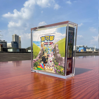 Boîte de présentation portable moderne en acrylique transparent personnalisée RAY YI avec aimant puissant
