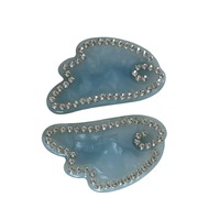 Nouvelles pinces à cheveux personnalisées en strass en forme d'aile, texture acétate exquise, mini pinces à cheveux mignonnes pour femmes