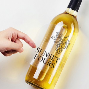 Adesivi Trasparenti di Lusso con Foglia d'Oro, Etichette Trasparenti Personalizzate con Stampa a Caldo per Confezioni Cosmetiche - Product Image 5